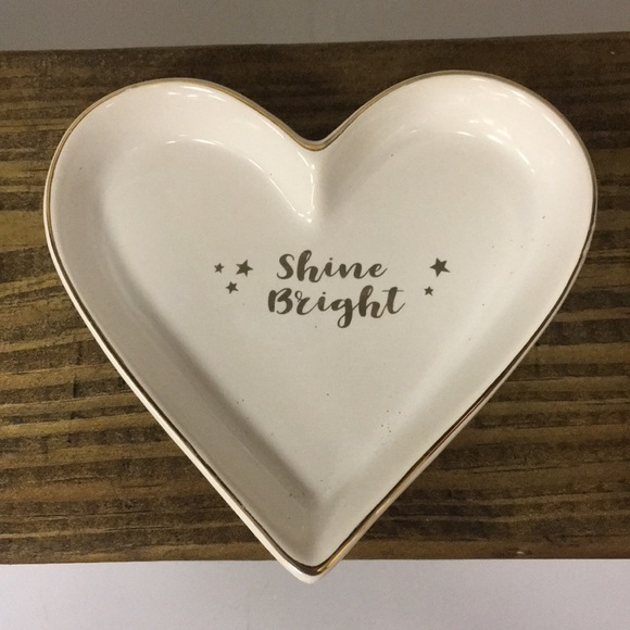 NWT SHINE BRIGHT heart jewelry holder tray - Picture 3 of 6